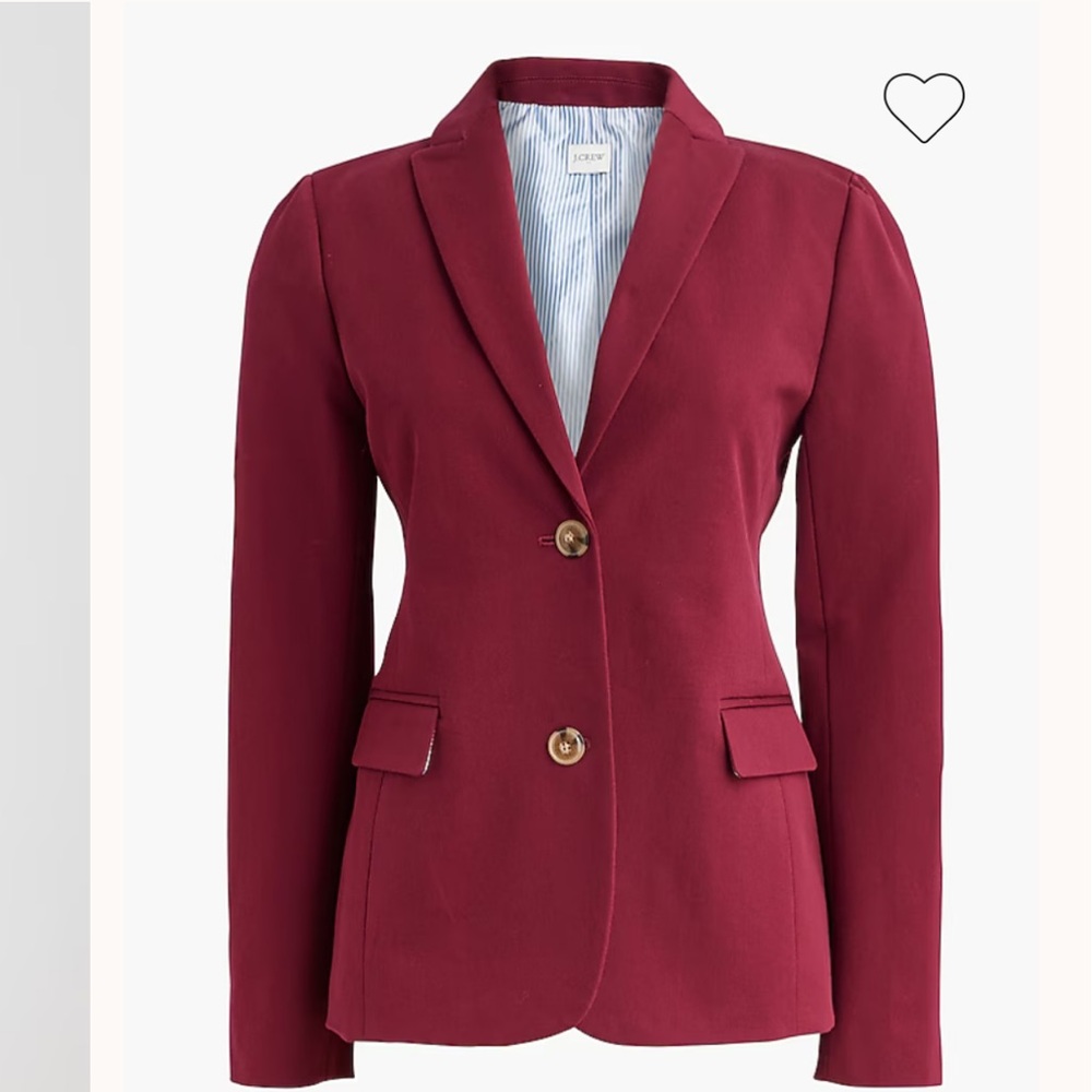 J. Crew Factory Stretch Cotton Blazer with two Buttons